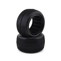 Raw Speed SuperMini 1/10 Buggy Rear Tire - Soft with Grey Open Cell Insert 2pc - RS100309SG