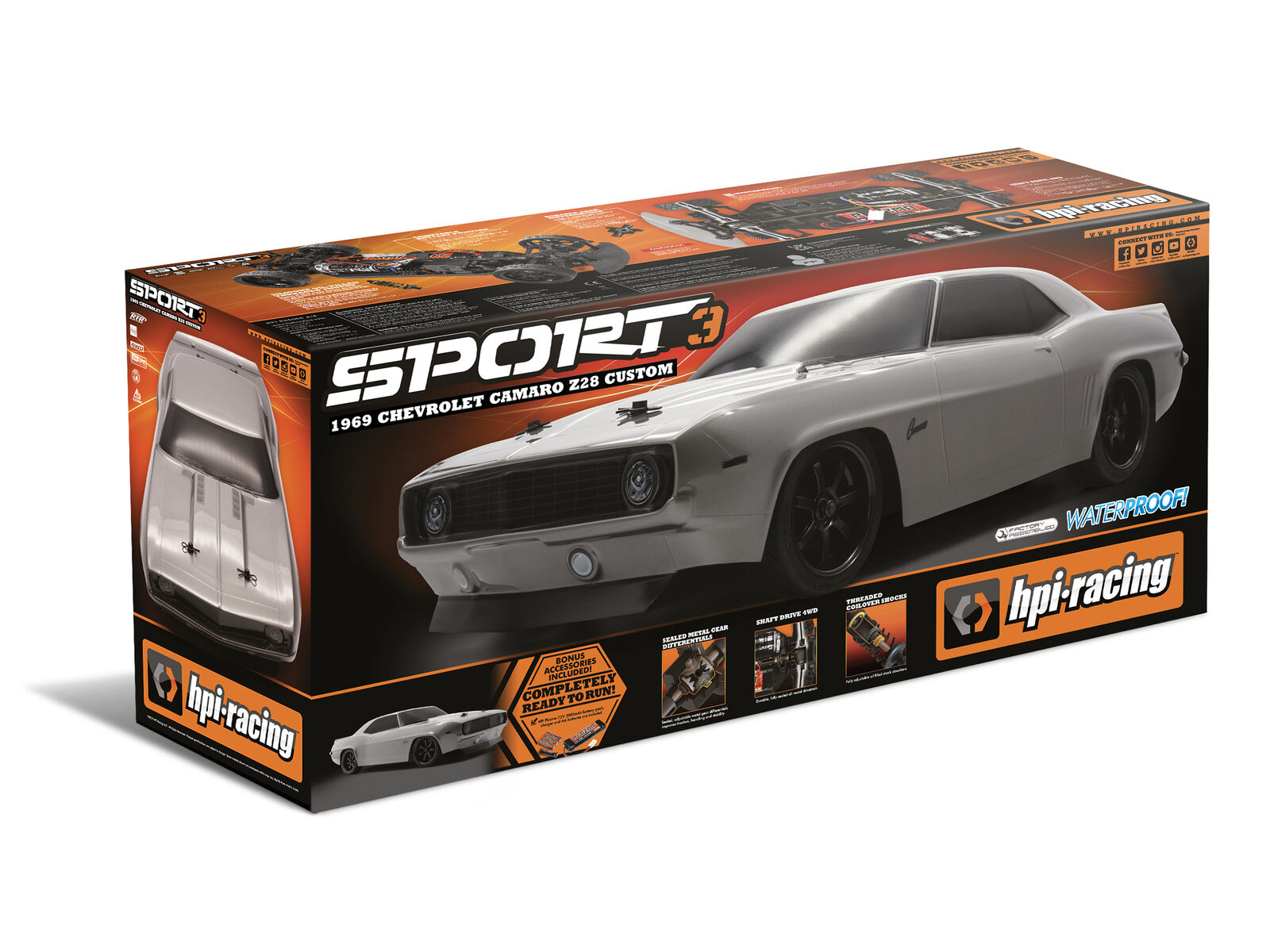 HPI 1/10 1969 CHEVROLET CAMARO Z28 カマロ HPI 1/10 SPORT 3 1969 CHEVROLET CAMARO Z28 | eBay UK