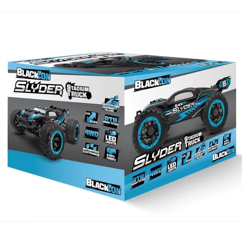 Blackzon Slyder ST 1/16 4WD Electric Stadium Truck - Blue [540105]