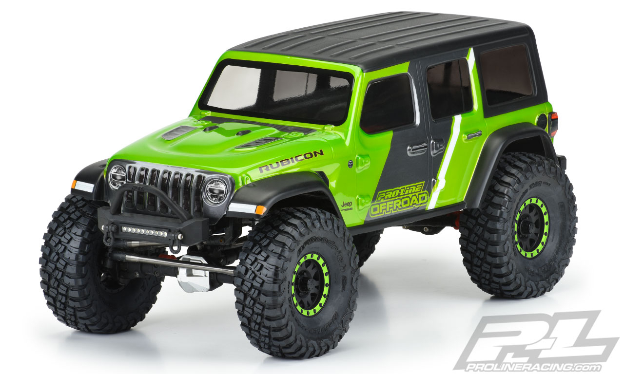 PROLINE JEEP WRANGLER JL UNLIMITED RUBICON CLEAR BODY FOR 313MM SCALE