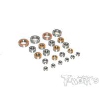 TWORKS Precision Ball Bearing Set  ( For Xray T4'21 )23pcs - BBS-T421