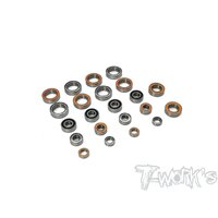 TWORKS Precision Ball Bearing Set  ( For Xray XB4'21  )22pcs. - BBS-XB421