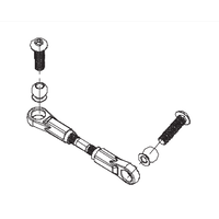 BSD STEERING SERVO LINKAGE BS819 AND - BS819-026