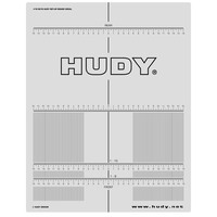 HUDY PLASTIC SET-UP BOARD DECAL FOR 1/8 1/10 CARS - HD108210