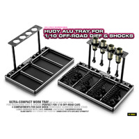 HUDY ALU TRAY FOR 1/10 OFF-ROAD DIFF & SHOCKS - HD109801