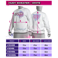 HUDY SWEATER - WHITE M - HD285400M