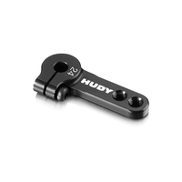 HUDY ALU CLAMP THROTTLE SERVO HORN - KO, SANWA - OFFSET - 2-HOLE - 23T - HD293441