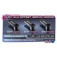 HUDY ALU SERVO HORN - KO JR SANWA AIRTRONICS - OFFSET - 23T - HD293491