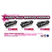 HUDY ALU SERVO HORN - FUTABA - 2-HOLE - 25T - HD293499