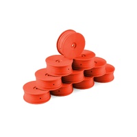 HUDY 1/10 OFF-ROAD WHEEL - 2WD  FRONT  ORANGE (10)