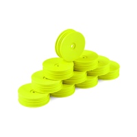 HUDY 1/10 OFF-ROAD WHEEL - 2WD  FRONT  NARROW  YELLOW (10)