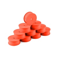 HUDY 1/10 OFF-ROAD WHEEL - 4WD  FRONT  ORANGE (10)