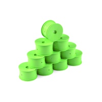HUDY 1/10 OFF-ROAD WHEEL - 2WD/4WD  REAR  GREEN (10)