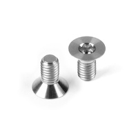 HUDY TITANIUM HEX FLAT HEAD SCREW SFH M3x6 (10)