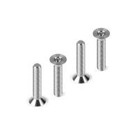 HUDY TITANIUM FLAT HEAD SCREW M3x18 (4)