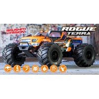 HOBBYTECH ROGUE TERRA BRUSHED RTR 1-10th OFFROAD MONSTER TRUCK - ORANGE - HT-ROGT.OR.RTR