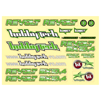 HOBBYTECH Stickers REVOLT BX10 4.0 - Green - HT-STICK-REV.BX10-4-G