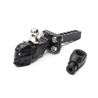 HOBBYTECH Black Skull Trailer drop hitch reveiver towbal in alum. - HT-SU1801115