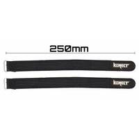 KONECT 250 mm Lipo Strape BLACK color  (2 pieces) - KN-LIPO.STRAP-250