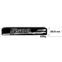 NOSRAM HV ULTRA-LCG TC MODIFIED GRAPHENE-3 5500MAH 120C - HARD CASE 7.6V LIPO BATTERY - NOS999558