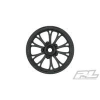 POMONA DRAG SPEC 2.2" BLACK FRONT WHEELS (2) FOR SLASH - PR2775-03