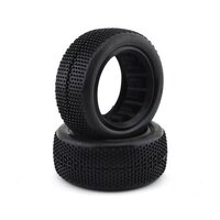 Raw Speed SuperMini 1/10 4wd Buggy Front Tire - Soft with Grey Open Cell Insert 2pc - RS100209SG