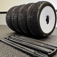 Raw Speed 1/8 Buggy Tire Sticks - Black 12pack  - RS490301B