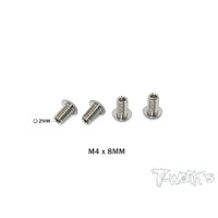 TWORKS 64 Titanium Down Stop Screws M4X10MM  4pcs - TP-087-B