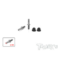 TWORKS 64 Titanium Lower Shock Screws ( For 1:10th Offroad Cars) - TP-160