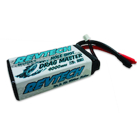 TRINITY 2S 7.4V 4000MAH 110C 220C BURST LIPO DRAG RACING PACK NO PLUG - TRI-REV2034-5