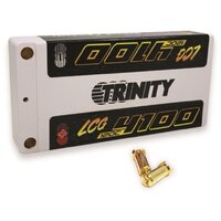 TRINITY White Carbon 2s 7.4v 4100mah 130c LCG w/5mm Bullets - TRI-TEP2314