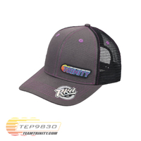 TRINITY 2023 TRUCKER HAT WITH PURPLE STITCHING - TRI-TEP9830