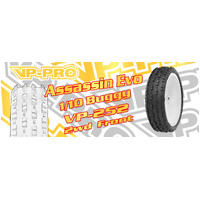 VP PRO VP-252 Assasin EVO MS3 Carpet 1/10 Buggy 2WD Front Tire 2pcs - VP-252U-MS3