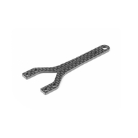 XRAY X4F GRAPHITE UPPER DECK - SPLIT FRONT - 2.0MM - XY301075