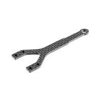 XRAY X4F'24 GRAPHITE UPPER DECK - SPLIT FRONT - 2.0MM