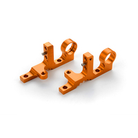 XRAY T4F ALU FRONT UPPER CLAMP (L+R) - ORANGE