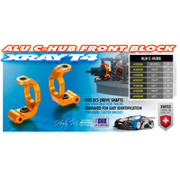 XRAY ALU C-HUB FRONT BLOCK LEFT - - XY302336