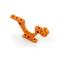 XRAY T4'19 ALU LOWER ADJUSTMENT BULKHEAD - FRONT R / REAR L - ORANGE - XY302762-O