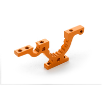 XRAY T4F ALU LOWER ADJUSTMENT BULKHEAD - FRONT LEFT - ORANGE