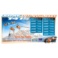 XRAY ANTI-ROLL BAR FRONT FOR BALL-BEARINGS 1.6MM - XY302806