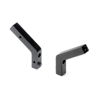 XRAY X4 ALU SHOCK HOLDER REAR FIXED FOR UNI BULKHEADS (2)