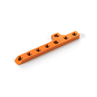 XRAY T4-18 ALU MOTOR MOUNT PLATE - ORANGE - XY303003-O