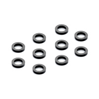 XRAY ALU SHIM 3x5x1.0MM - BLACK (10)