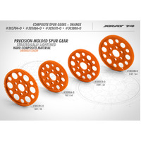 OFFSET SPUR GEAR 96T / 64 - ORANGE - XY305866-O