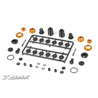 XRAY T4 ALU SHOCK ABSORBER - SET - ORANGE (2) - XY308307-O