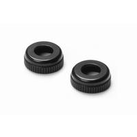 XRAY ALU CAP FOR XRAY SHOCK BODY #308322 - BLACK (2) - XY308327-K