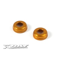 ALU CAP FOR XRAY SHOCK BODY - ORANGE - XY308327-O