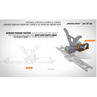 XRAY GRAPHITE GEAR BOX HEIGHT ADJUSTMENT PLATE 2.2MM - XY321268