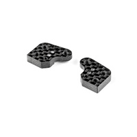 XRAY Carbon Steering Block Extensions  One Hole, Two Dots, Left and Right