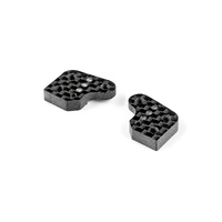 XRAY Carbon Steering Block Extensions  One Hole, Three Dots, Left and Right
